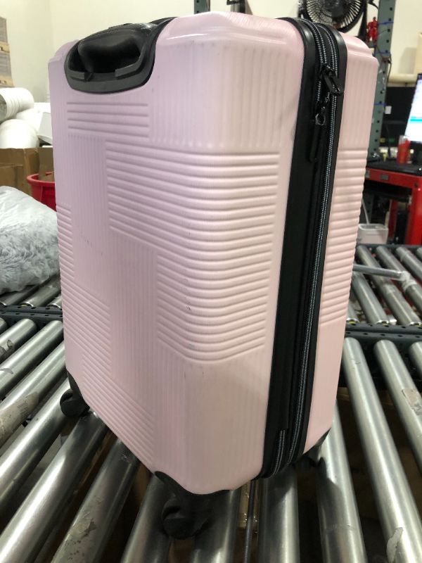 Photo 3 of American Tourister Stratum XLT Expandable Hardside Luggage with Spinner Wheels, Pink Blush, Carry-On 21-Inch