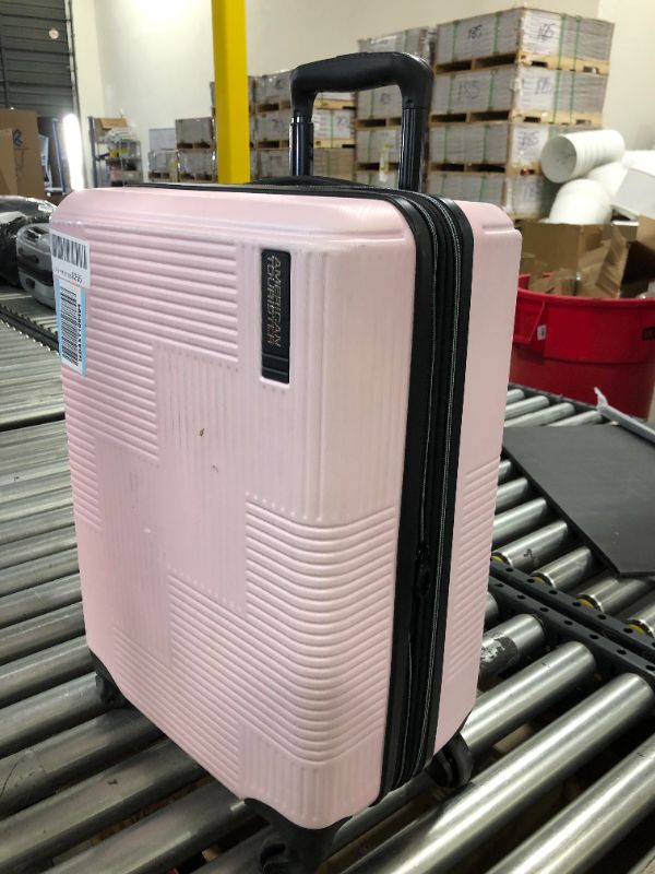 Photo 2 of American Tourister Stratum XLT Expandable Hardside Luggage with Spinner Wheels, Pink Blush, Carry-On 21-Inch