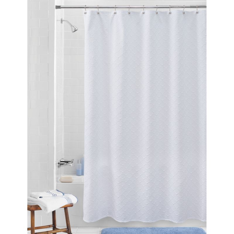 Photo 1 of Better Homes & Gardens Solid Print Polyester Shower Curtain, 72" X 72", White