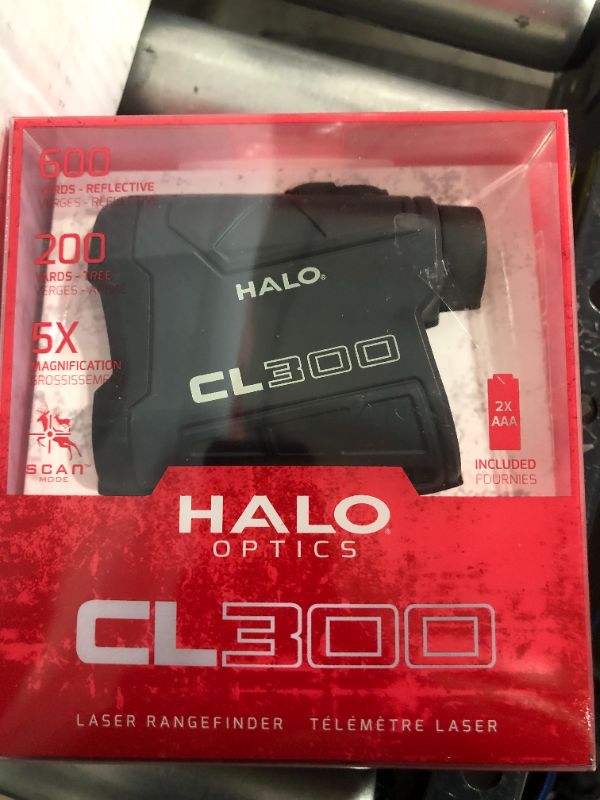 Photo 2 of Halo2Cloud CL300 Golf Rangefinder, 300 Yard Range, 5X Magnification, Batteries Included