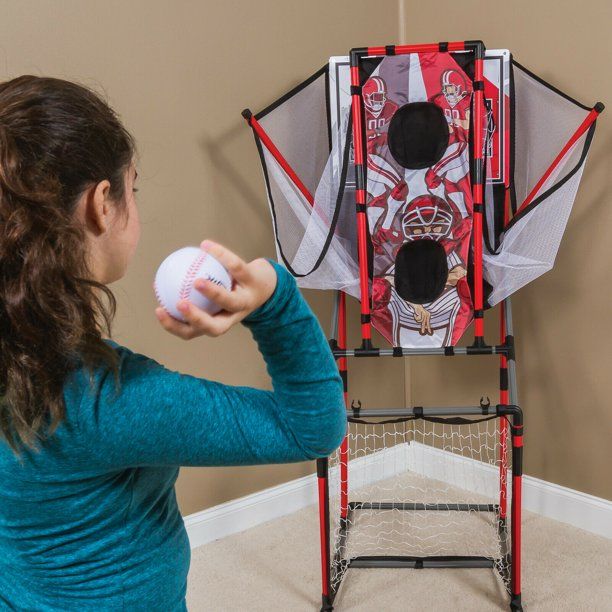 Photo 1 of 5-in-1 Sport Center Game System - Basketball, Football, Baseball, Soccer & Hockey