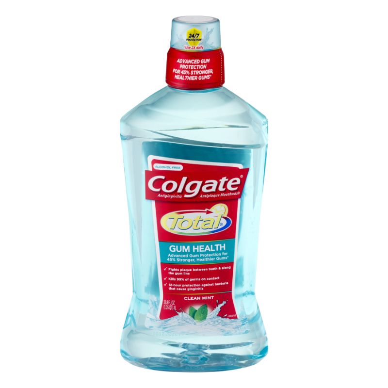 Photo 1 of [2Pack] Colgate Total Gum Health Mouthwash Clean Mint - 33.8 Oz