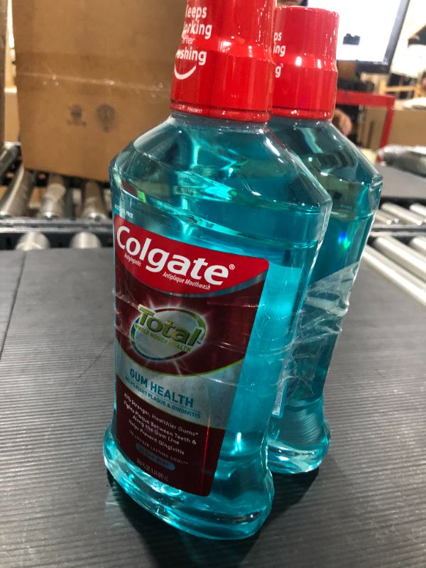Photo 1 of [2Pack] Colgate Total Gum Health Mouthwash Clean Mint - 33.8 Oz
