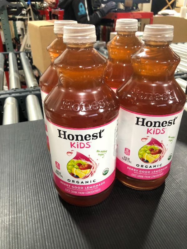 Photo 2 of [4Pack] Honest Kids Organic Juice, Berry Berry Good Lemonade, 59 Fl Oz