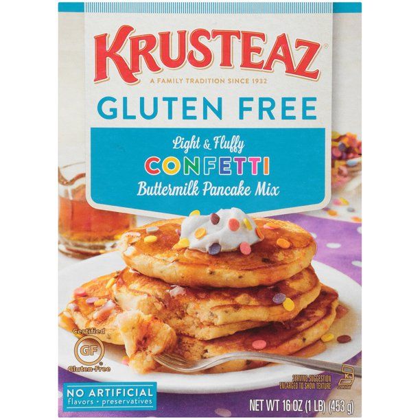 Photo 1 of [4 Pack] Krusteaz Gluten Free Confetti Buttermilk Pancake Mix, 16 Ounce