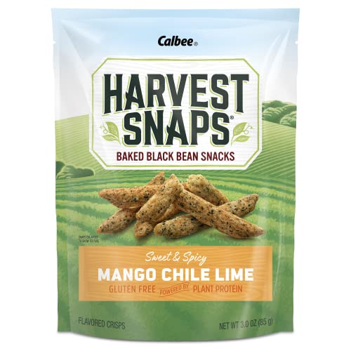 Photo 1 of (Pack of 4) Harvest Snaps Black Bean Snack Crisps Mango Chile Lime, 3.0 Oz [EXP 5-22]