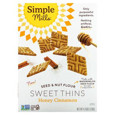 Photo 1 of [2 Pack] Simple Mills Sweet Thins Honey Cinnamon 4.25 Oz [EXP 4-22]