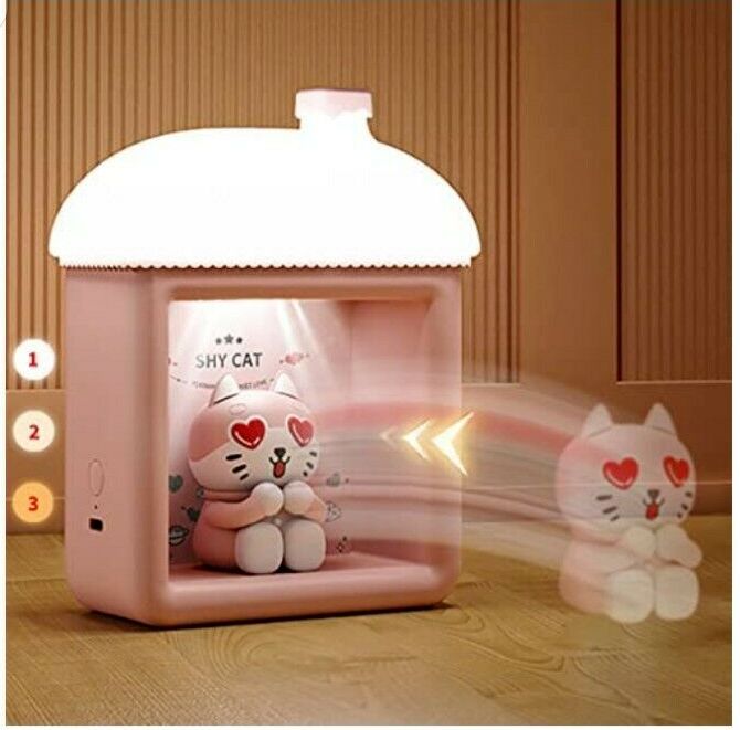 Photo 1 of Snow House LED Lamp Night Light 3D Lovely Cat Doll Light-Up USB Port