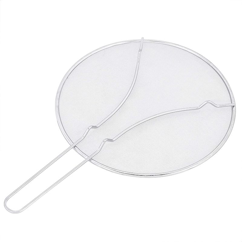 Photo 1 of AmazonCommercial Stainless Steel Fine Mesh Frying Pan Splatter Screen, 11.5 Inch