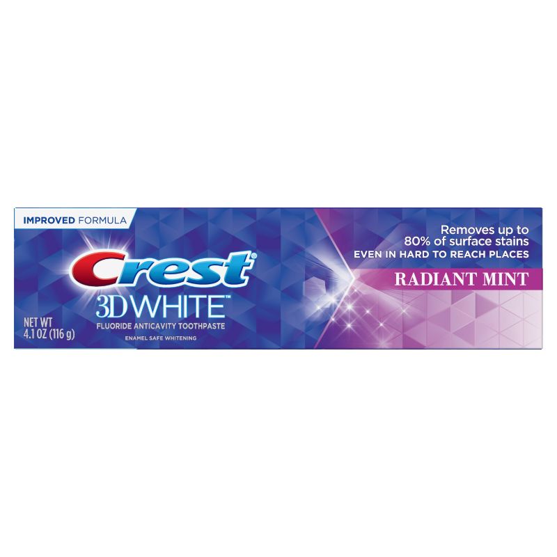 Photo 1 of [3 Pack] Crest 3D White Whitening Toothpaste Radiant Mint4.1oz