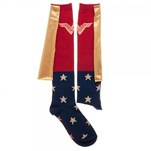 Photo 1 of DC Comics Wonder Woman Caped Knee High Socks, 9-11