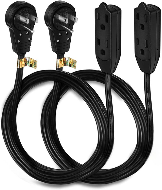 Photo 1 of nekteck [ul certified] 8 feet power strip extension cord [2 pack] 360 degree rot
