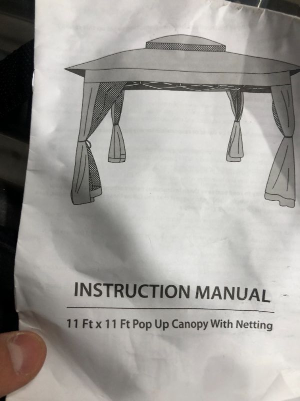Photo 1 of Cool Spot 11'x11' Pop-Up Instant Gazebo Tent with Mosquito Netting Outdoor Canopy Shelter with 121 Square Feet of Shade by COOS BAY(Beige)
