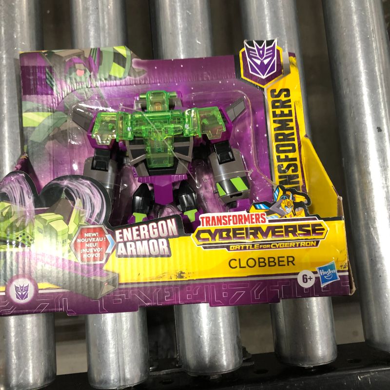 Photo 2 of Transformers Toys Cyberverse Ultra Class Clobber Action Figure - Combines with Energon Armor to Power Up - for Kids Ages 6 and Up, 6.75-inch
