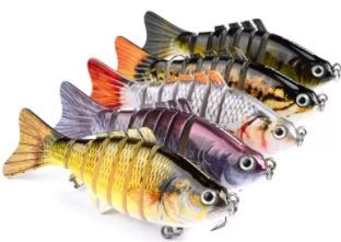 Photo 1 of 5pcs/lot Multi-section Fish Hard Baits & Lures Multicolor Mixed