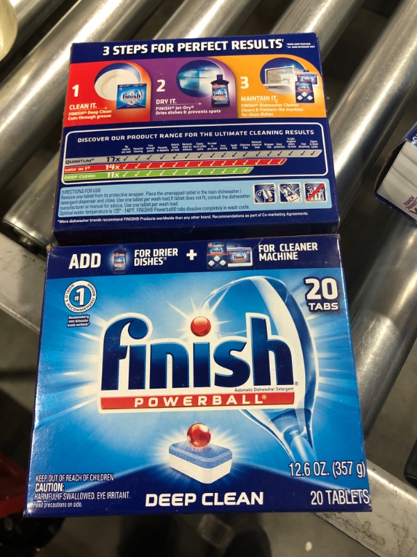 Photo 2 of 2 Boxes of Finish All in 1 Powerball Fresh, 20ct, Dishwasher Detergent Tablets
