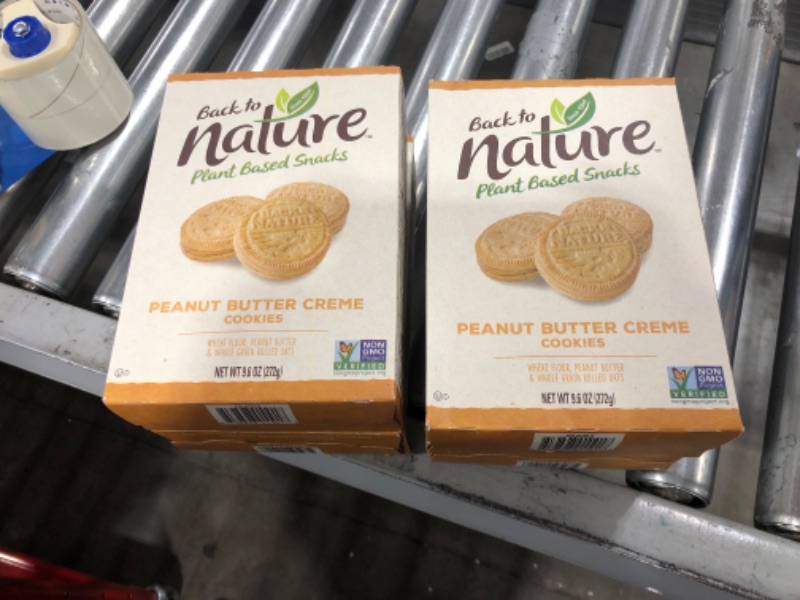 Photo 2 of 4 Boxes of Back to Nature Non-GMO Cookies, Peanut Butter Creme, 9.6 Ounce **BEST BY: 03/14/2022**
