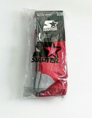 Photo 1 of STARTER CUSHIONED SOCCER SOCKS RED ( 2 PACK ) 