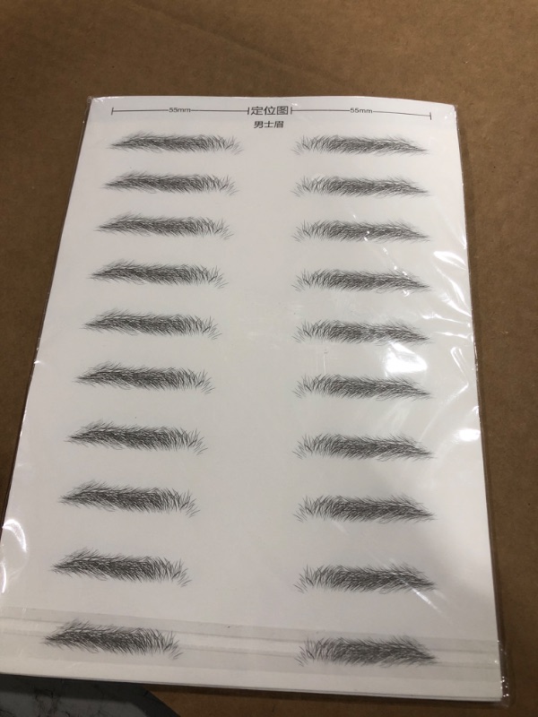 Photo 3 of 8 Pcs Hair-Like Authentic Eyebrows, Waterproof Imitation Ecological Natural Tattoo Eyebrow Stickers, Grooming Shaping Brow Shaper Makeup Eyebrow Transfer,8 Styles?Different sizes?
