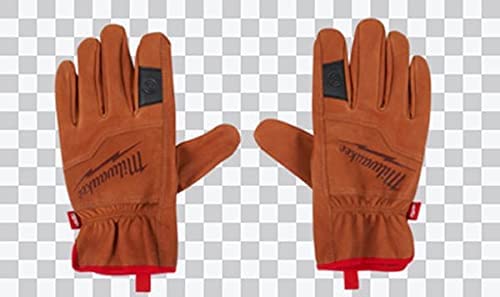 Photo 1 of MILWAUKEE'S Tools Soft Top Grain Goatskin Leather Work Gloves (Large), Brown