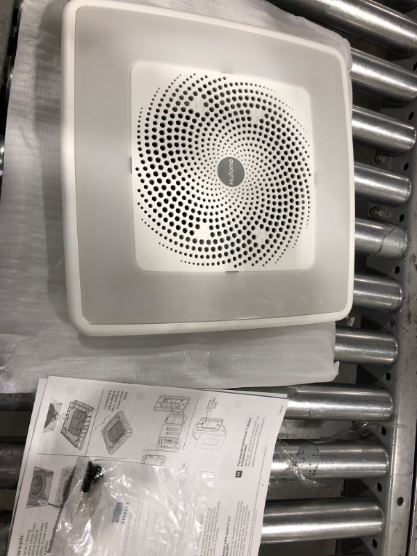 Photo 2 of Broan-NuTone ChromaComfort 110 CFM Ceiling Bathroom Exhaust Fan with Sensonic Stereo Bluetooth Speaker, White (unable to test)