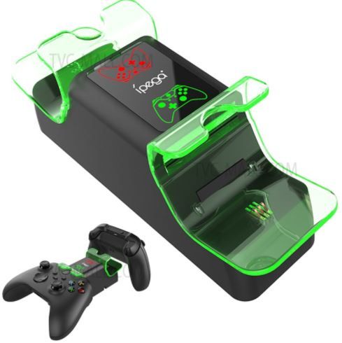 Photo 1 of IPEGA PG-XBX003 Dual Game Controller Charging Station for Xbox Series X/S Gamepad Charging Dock with LED Charge Indicator/Batteries/Battery Cover
