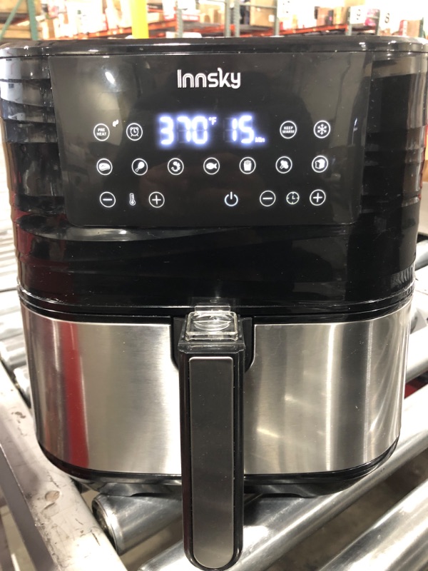 Photo 2 of Innsky Air Fryer XL 5.8 QT, ?2021 Upgraded? 11 in 1 Oilless Air Fryers Oven, Easy One Touch Screen with Preheat & Delay Start, ETL Listed, Airfryer 1700W for Air Fry, Roast, Bake, Grill, Recipe Book