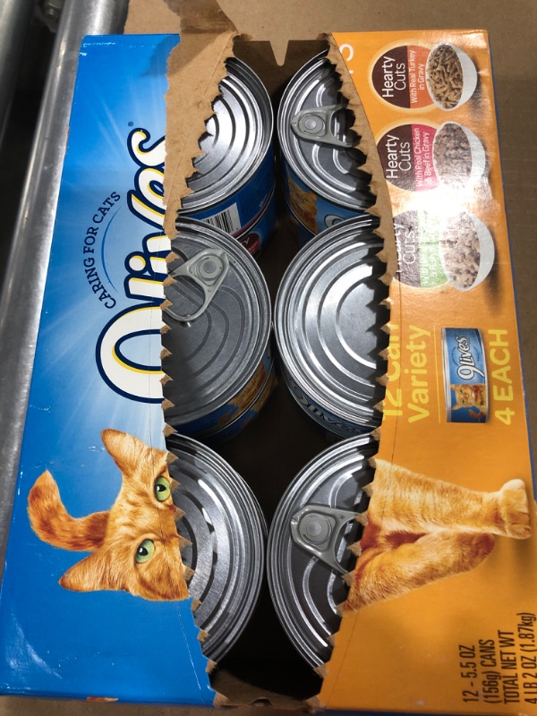 Photo 2 of 9Lives Variety Pack Favorites Wet Cat Food, 5.5 Ounce Cans
