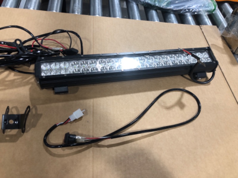 Photo 2 of Nilight - ZH006 LED Light Bar 20 Inch 126W Spot Flood Combo Led Off Road Lights with 16AWG Wiring Harness Kit-2 Lead
