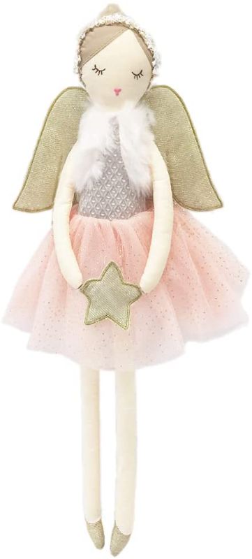 Photo 1 of MON AMI Angel Designer Plush Doll with Beautiful Dress & Wings, Adorable Gift! Toddlers, Pre-School Kids, Pink, 20"
