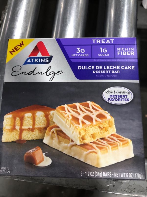 Photo 2 of Atkins Endulge Treat Dessert Bar Dulce De Leche Cake, 5 Count EXP 01/2022