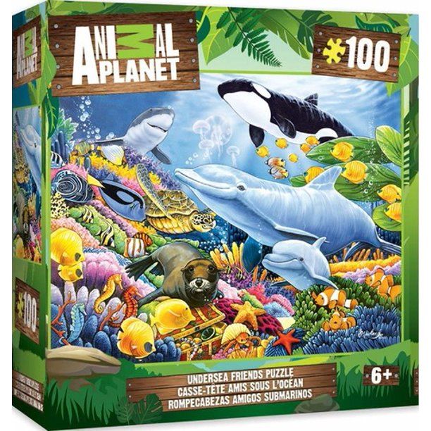 Photo 1 of MasterPieces Animal Planet Undersea Friends - 100 Piece Kids Puzzle
