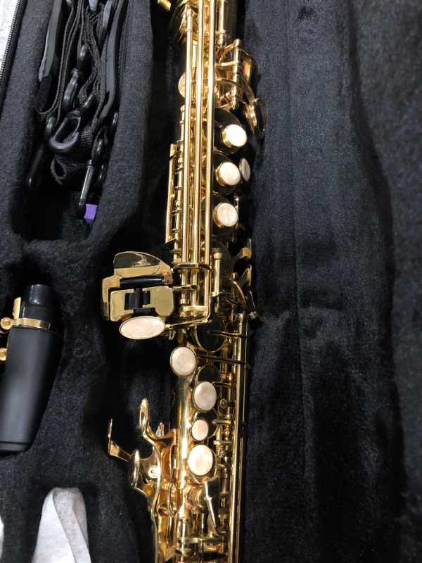 Photo 5 of Allora ASPS-250 Student Series Soprano Sax Lacquer Lacquer Keys
