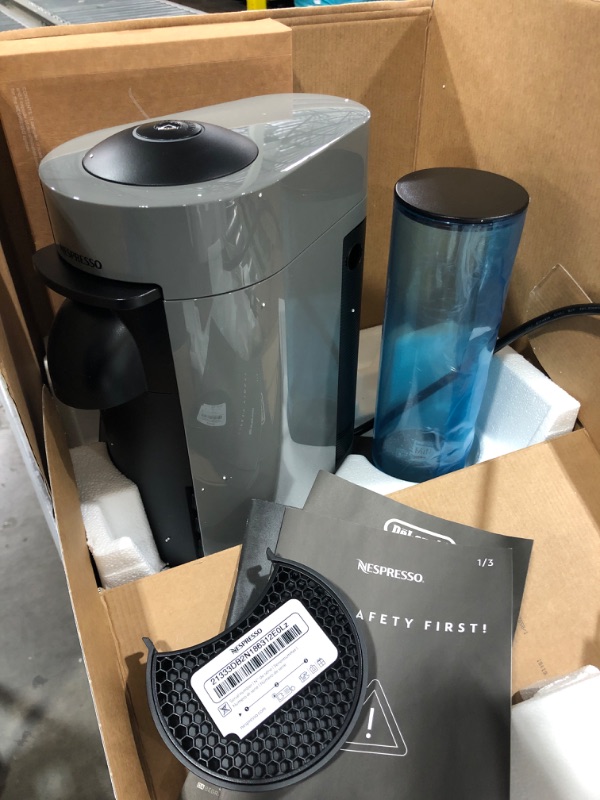 Photo 3 of Nespresso Vertuo Plus Coffee and Espresso Maker by De'Longhi, Grey
