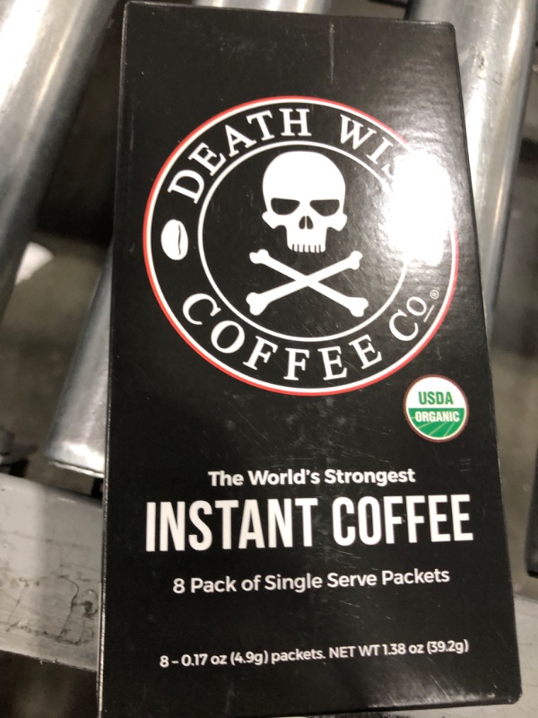 Photo 2 of Death Wish Coffee Co., Instant Coffee, Single Serve Packets, Net wt. 1.38 Oz (Pack of 8) EXP 09/2022