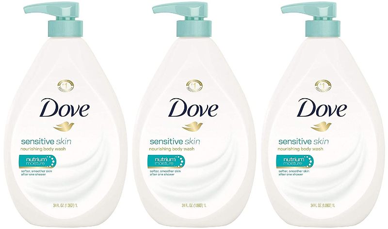 Photo 1 of Dove Body Wash, Sensitive Skin Pump, 34 Ounce (Pack of 3)
