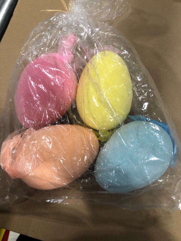 Photo 1 of 4 PCS EASTER HANGING EGGS COLORFUL 
