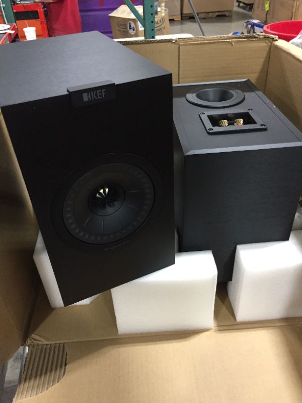 Photo 2 of KEF Q150B Q150 Bookshelf Speakers (Pair, Black)
