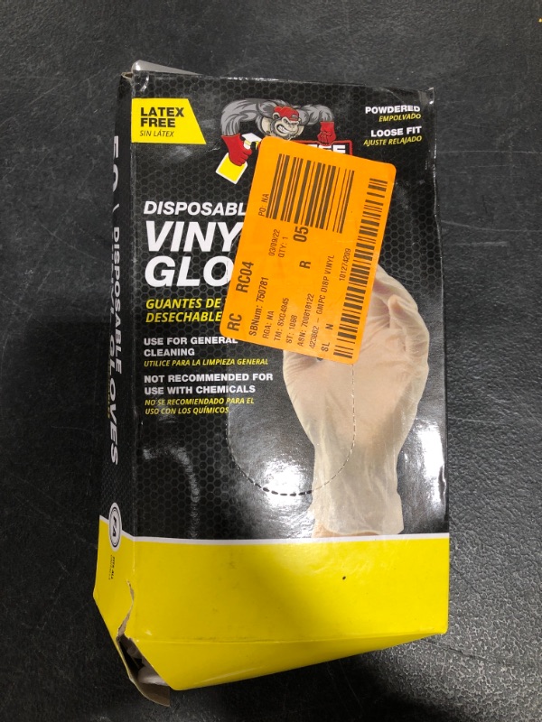 Photo 2 of Grease Monkey Pro Cleaning Disposable Vinyl Gloves (50-Count)
