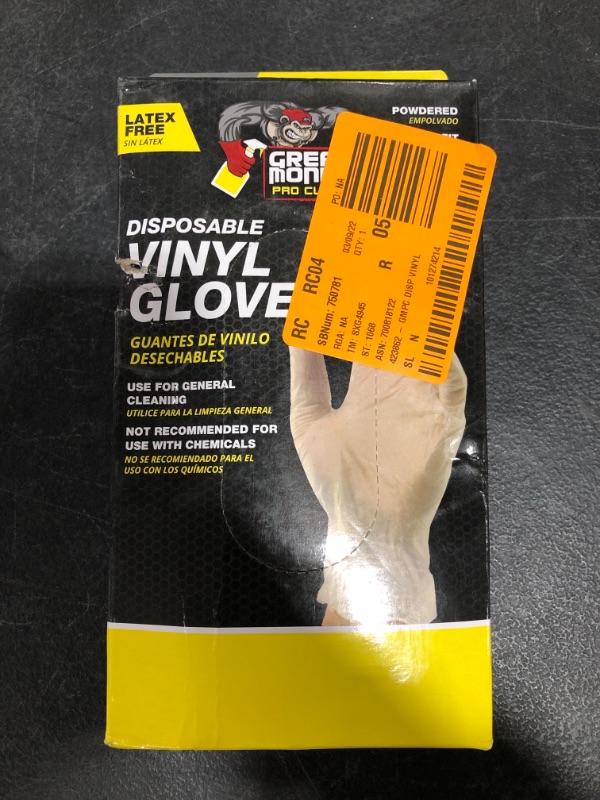 Photo 2 of Grease Monkey Pro Cleaning Disposable Vinyl Gloves (50-Count)
