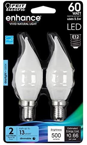 Photo 1 of BULB LED FLM FRS 5.5W2PK, LOT OF 2.
