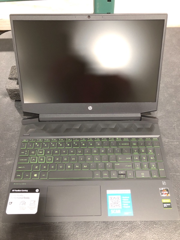 Photo 5 of HP - Pavilion 15.6" Gaming Laptop - AMD Ryzen 5 - 8GB Memory - NVIDIA GeForce GTX 1650 - 256GB SSD - Shadow Black
