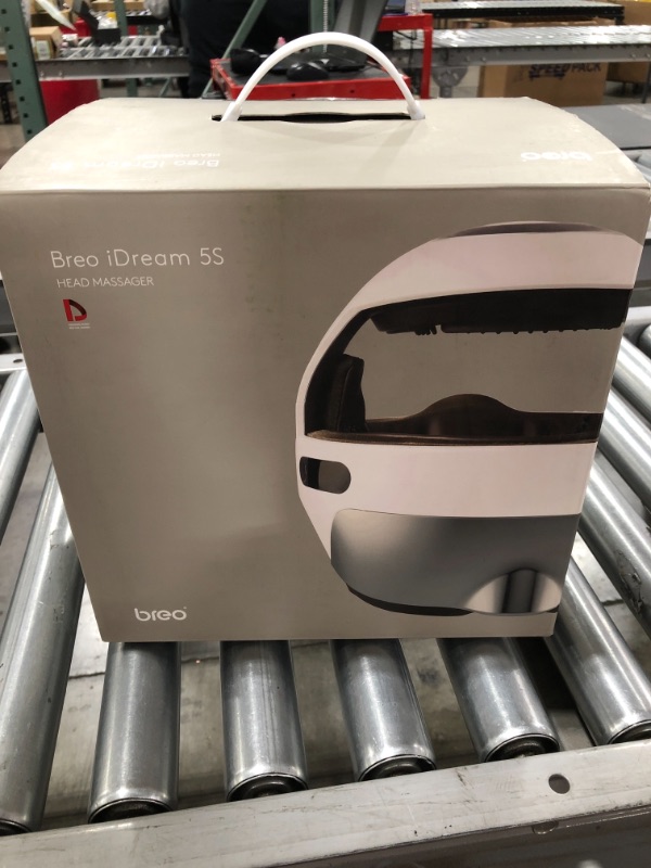 Photo 7 of Breo iDream5s Electric Head Massager, Eye & Neck Massage Helmet with Heat, Kneading, Air Compression, APP Control Scratcher for Headache, Stress Relief, Deep Sleeping
