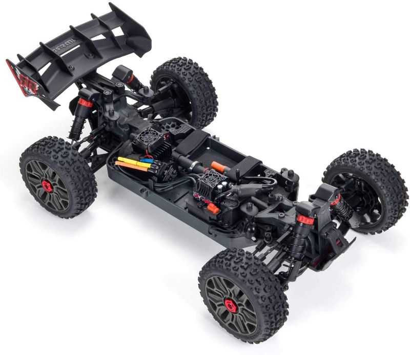 Photo 2 of ARRMA 1/8 Typhon 4X4 V3 3S BLX Brushless Buggy RC Truck RTR (Transmitter and Receiver Included, Batteries and Charger Required), Red, ARA4306V3. PRIOR USE. MISSING CHARGER AND BATTERIES.
