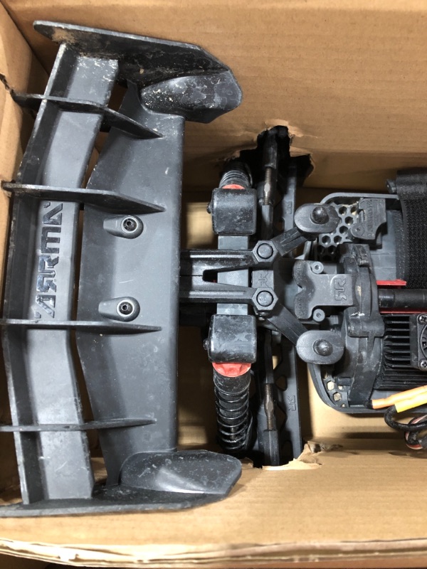 Photo 6 of ARRMA 1/8 Typhon 4X4 V3 3S BLX Brushless Buggy RC Truck RTR (Transmitter and Receiver Included, Batteries and Charger Required), Red, ARA4306V3. PRIOR USE. MISSING CHARGER AND BATTERIES.
