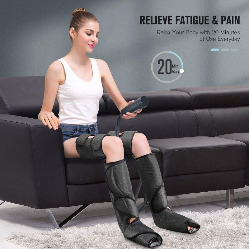 Photo 2 of FIT KING Foot and Leg Massager for Circulation and Relaxation with Hand-held Controller 3 Modes 3 Intensities FT-012A
