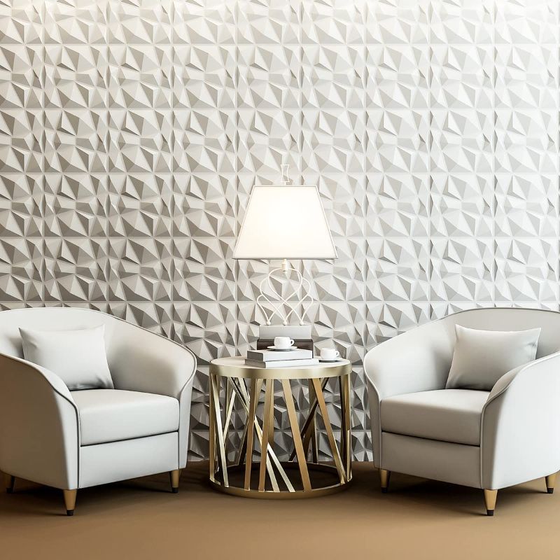 Photo 2 of Art3d A10315 3D Wall Panels, White
