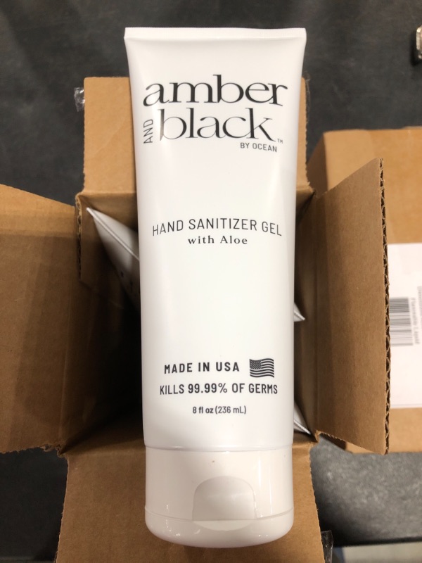 Photo 2 of Amber and Black Hand Sanitizer, 8 Fl Ounce (Pack of 4). LOT OF 2 BOXES. 8 TOTAL.
