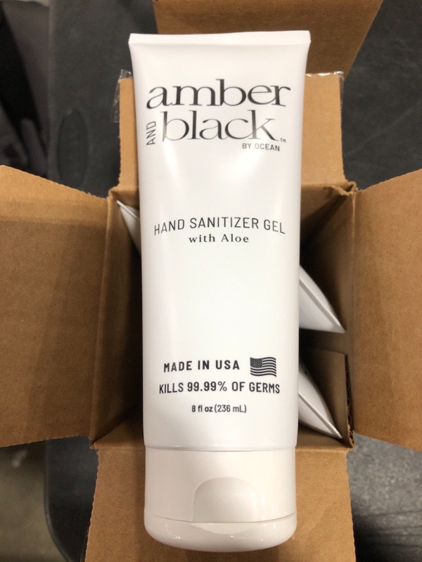 Photo 2 of Amber and Black Hand Sanitizer, 8 Fl Ounce (Pack of 4). LOT OF 2 BOXES. 8 TOTAL.

