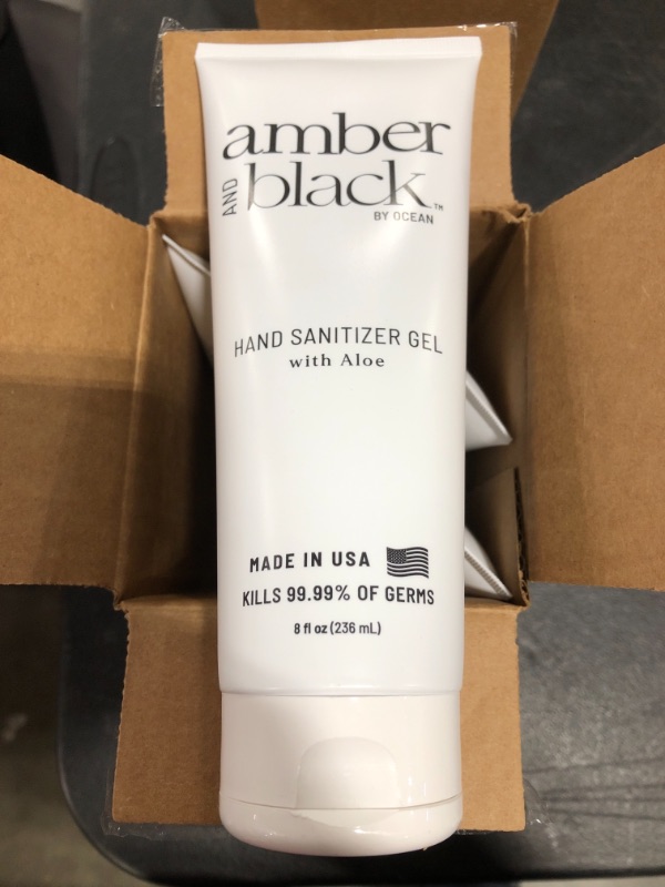 Photo 2 of Amber and Black Hand Sanitizer, 8 Fl Ounce (Pack of 4). LOT OF 2 BOXES. 8 TOTAL.
